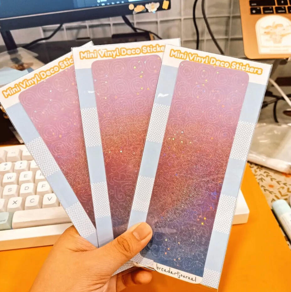 Vinyl Holo Sandstar Kiss Cut Deco Sticker Sheet